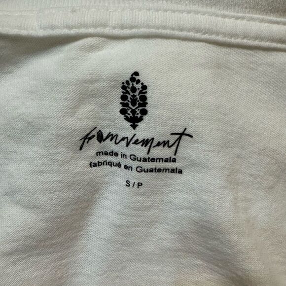 NWT Free People Movement Women's Leg Day Tee | Small | white - Picture 7 of 8